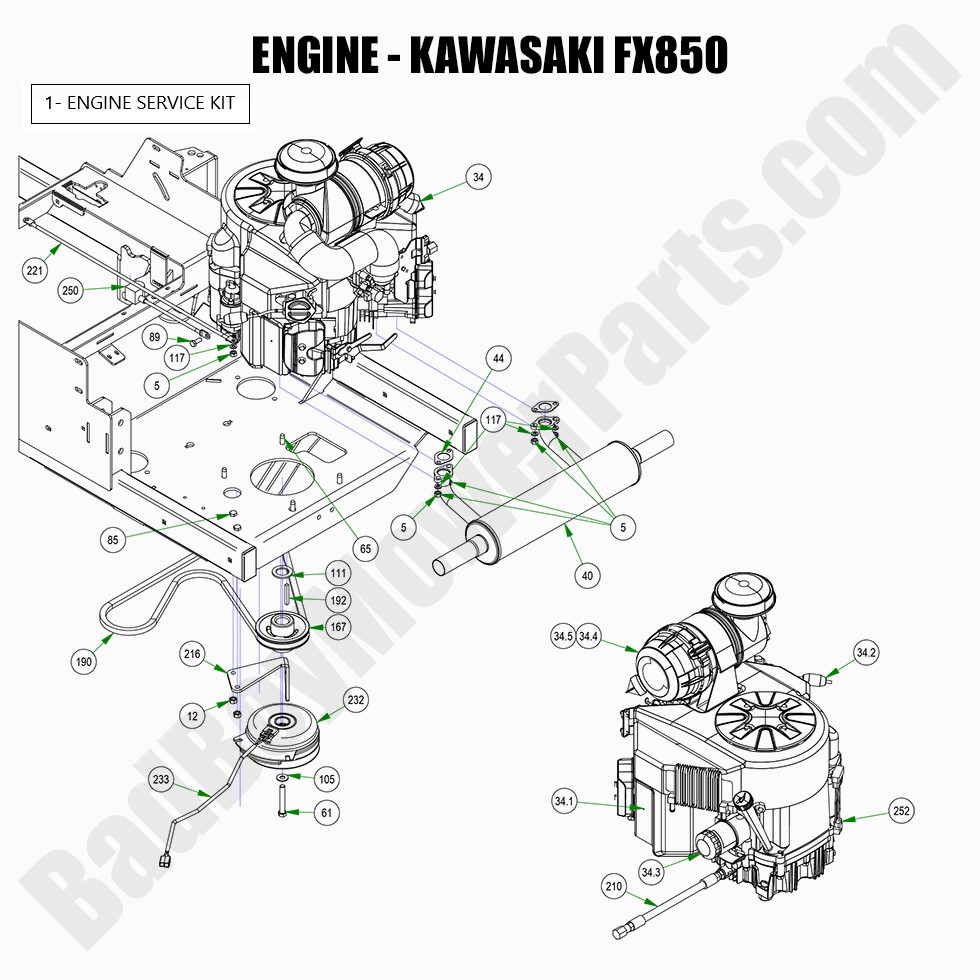 2022 Rogue Engine - 852cc Kawasaki FX850